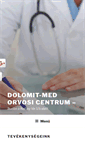 Mobile Screenshot of dolomit-med.hu