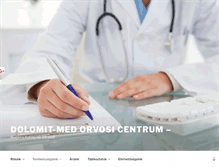 Tablet Screenshot of dolomit-med.hu